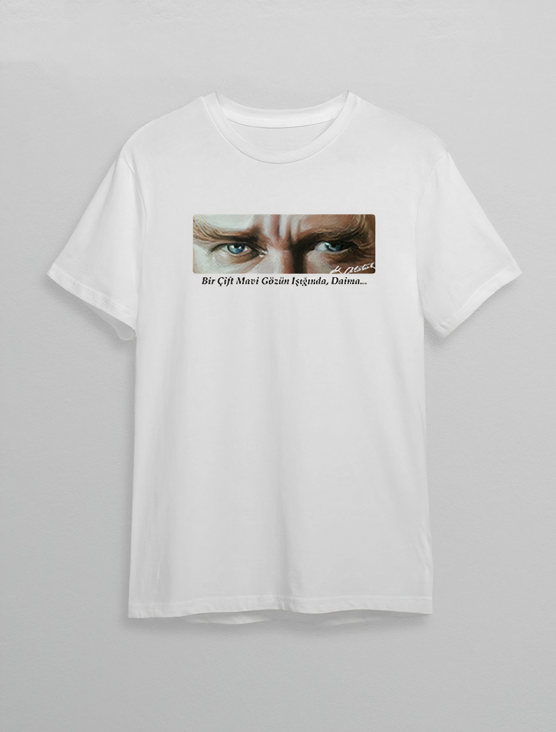 10-kasim-unisex-ataturk-baskili-t-shirt-beyaz-66058355-sw2400sh3160 10 Kasım Atatürk'ü Anma Günü Baskılı Oversize Bisiklet Yaka T-shirt - Beyaz