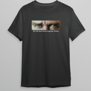 10 Kasım Atatürk'ü Anma Günü Baskılı Oversize Bisiklet Yaka T-shirt - Siyah