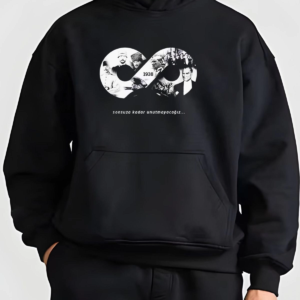 Erkek 10 Kasıma Özel 3 İplik Kapüşonlu Baskılı SweatShirt Hoodie - Siyah