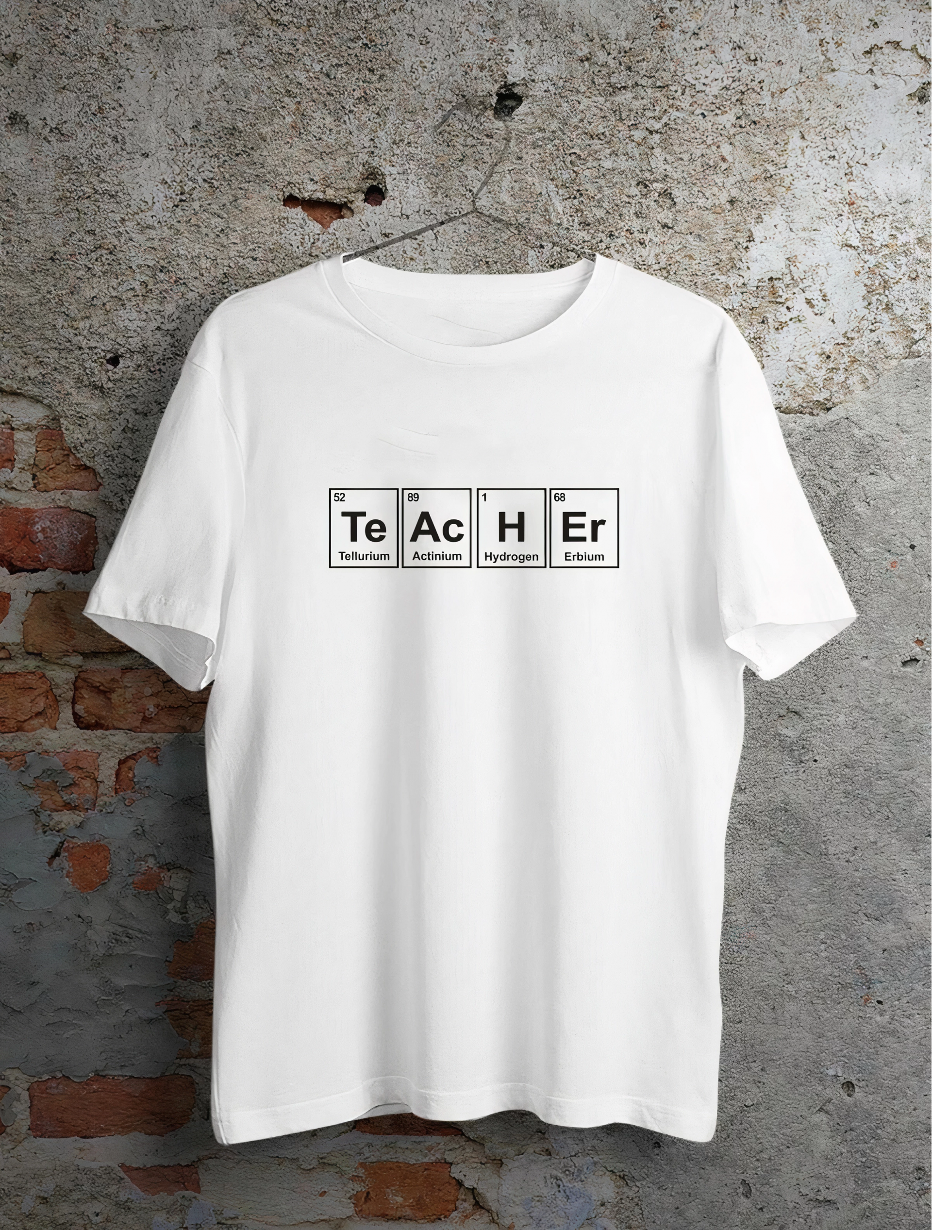 24-kasim-ogretmenler-gunu-baskili-ozel-t-shirt-beyaz-6538258-sw2400sh3168 24 Kasım Kimya Öğretmeni Hediyesi Baskılı Bisiklet Yaka T-shirt - Beyaz