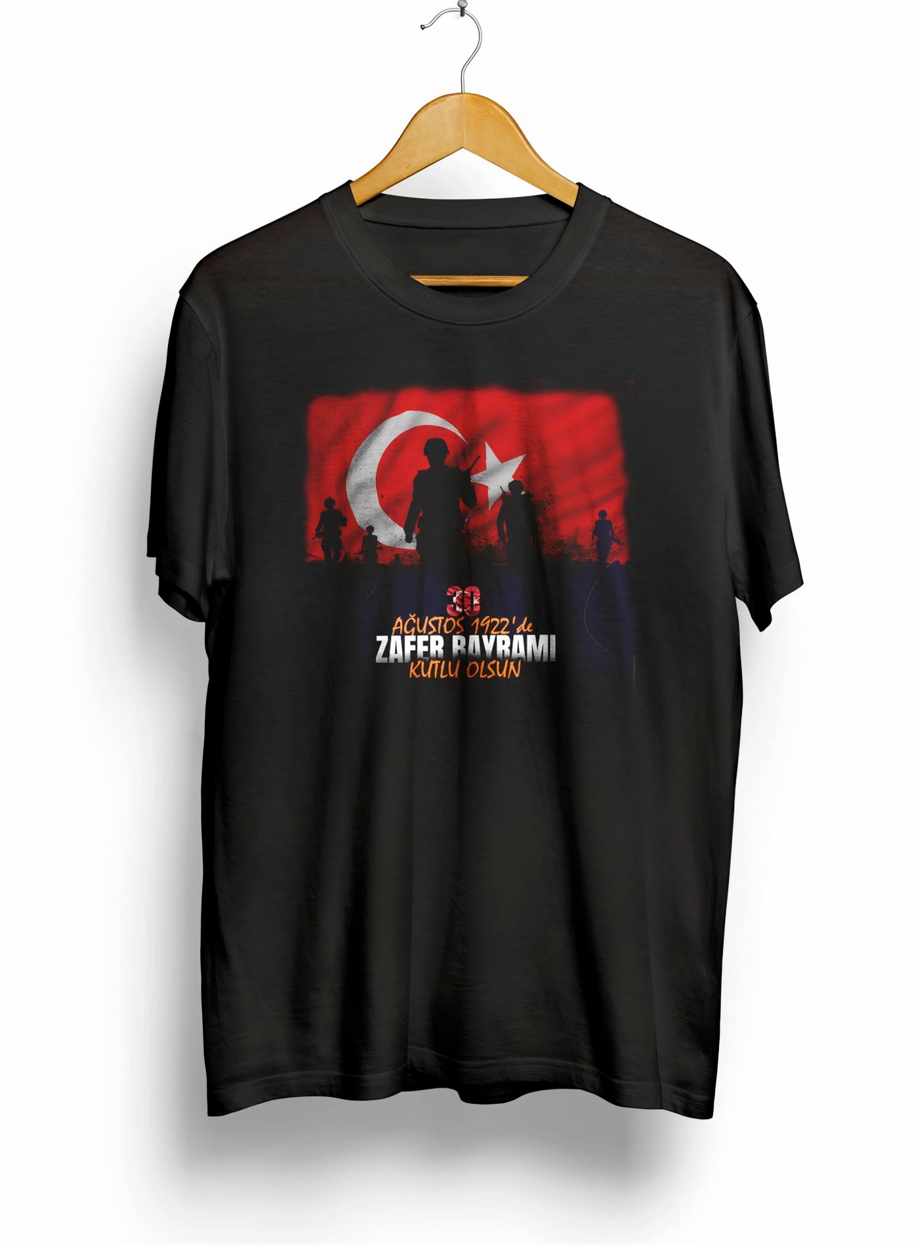 30-agustos-ataturk-baskili-t-shirt-siyah-61618485-sw2400sh3256 30 Ağustos Zafer Bayramı Atatürk Baskılı Oversize Bisiklet Yaka T-shirt - Siyah