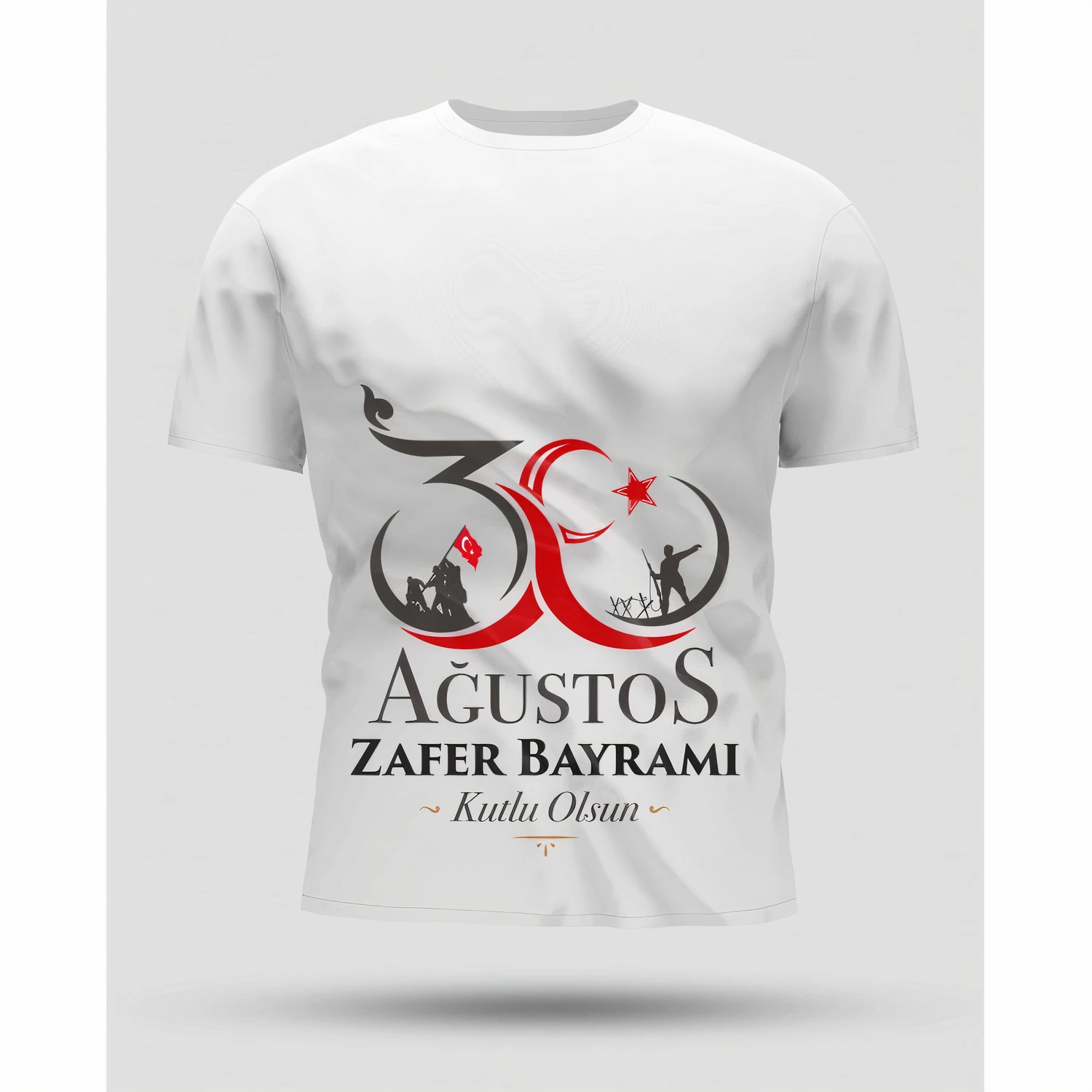 30-agustos-oversize-baskili-t-shirt-beyaz-66354326-sw1500sh1500 30 Ağustos Zafer Bayramı Baskılı Oversize Bisiklet Yaka T-shirt