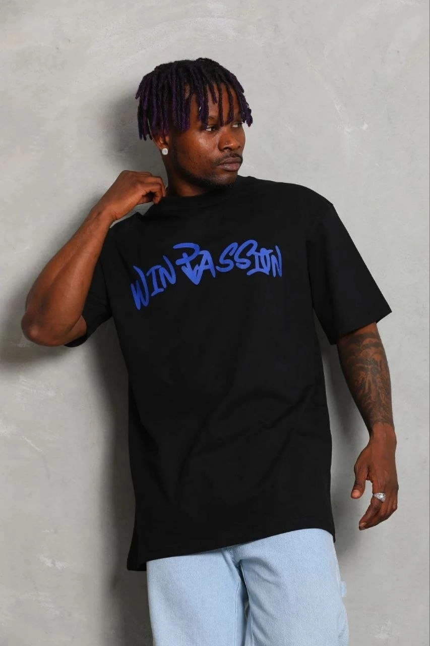 69b670804d06b-18395560-sw853sh1280 Erkek Baskılı T-Shirt Kısa Kol Bisiklet Yaka Regular Fit Tişört - Siyah - Görsel 2