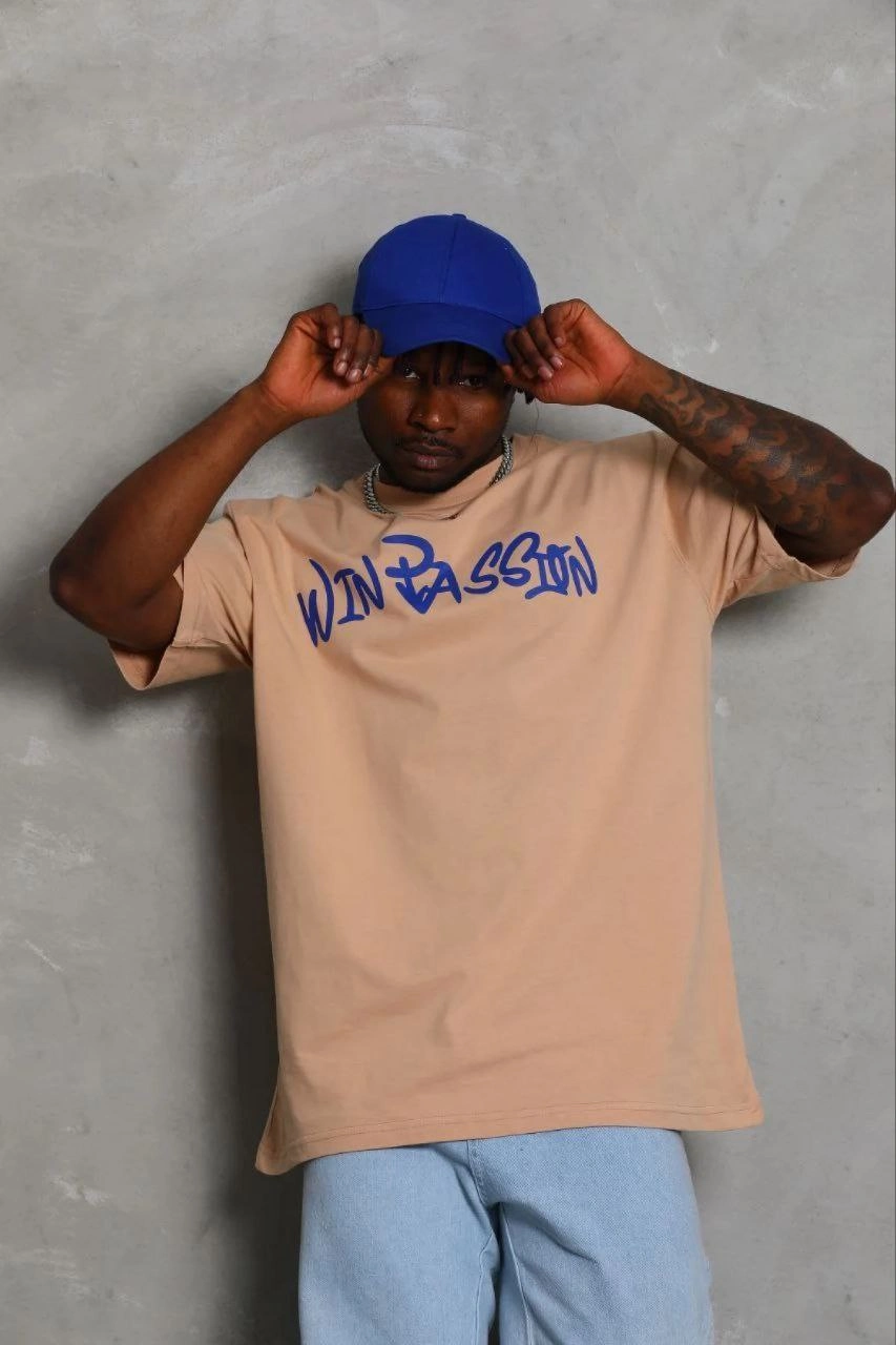 69b671b525d70-99433346-sw853sh1280 Erkek Baskılı T-Shirt Kısa Kol Bisiklet Yaka Regular Fit Tişört - Bej - Görsel 2