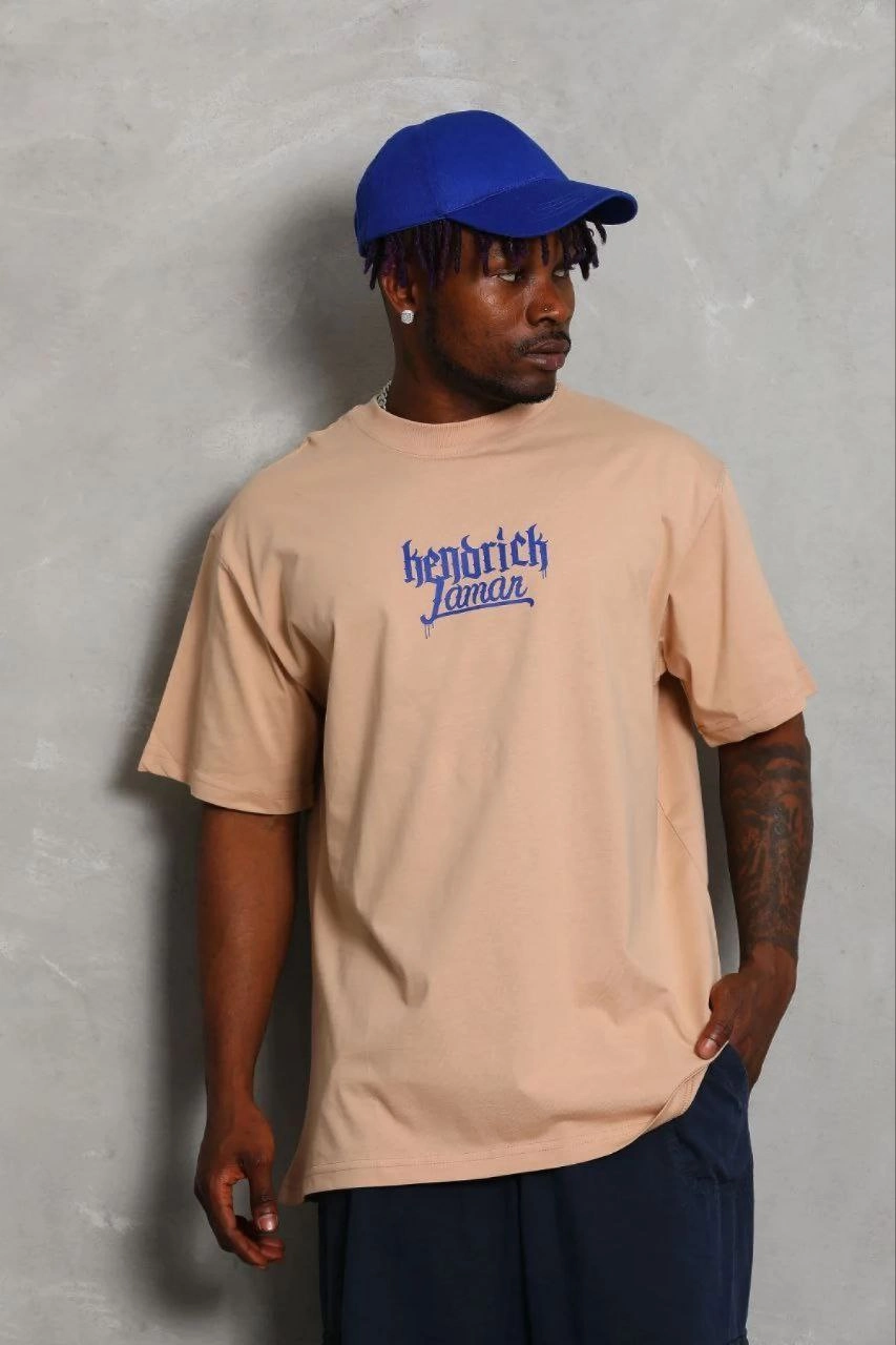 69b674d1d36c7-5647122-sw853sh1280 Erkek Baskılı T-Shirt Kısa Kol Bisiklet Yaka Regular Fit Tişört - Bej