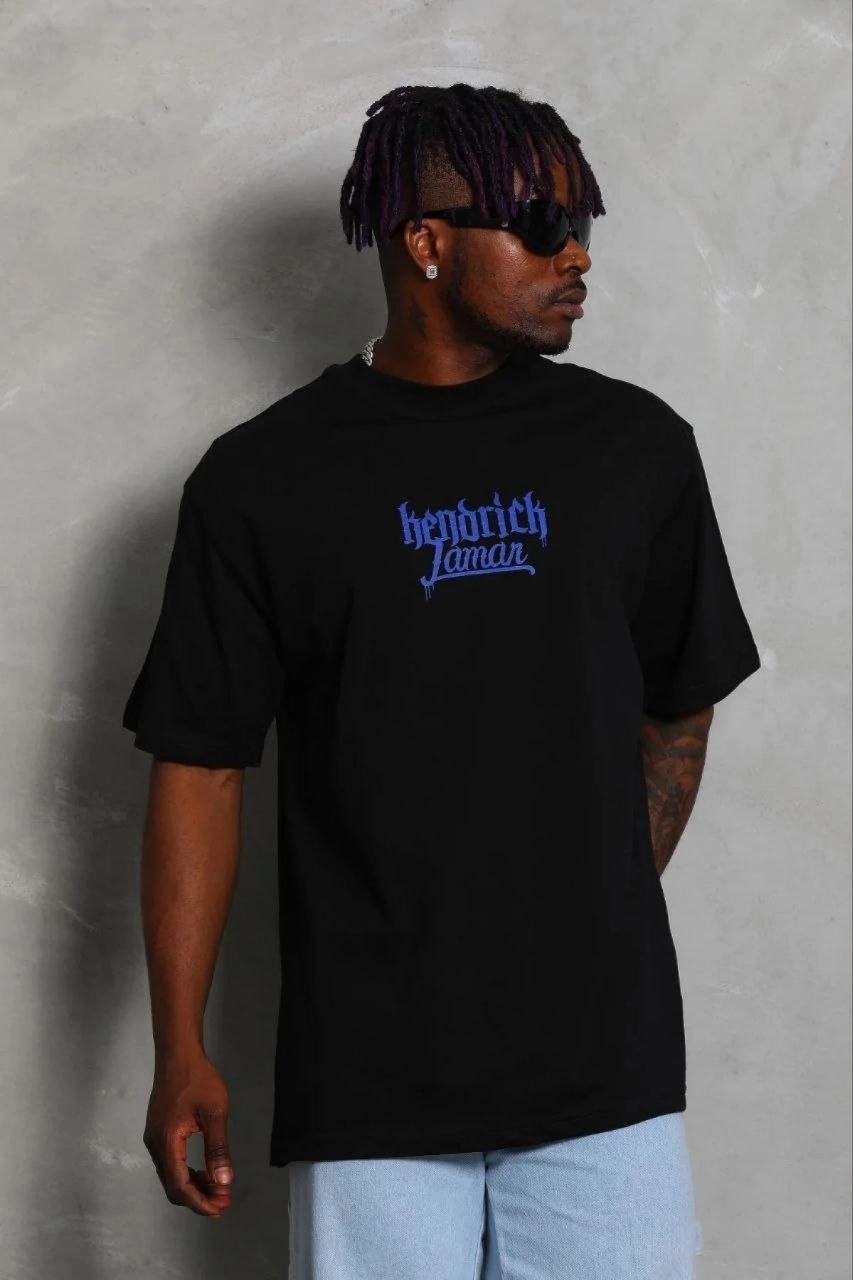69b676374fbf2-65123813-sw853sh1280 Erkek Baskılı T-Shirt Kısa Kol Bisiklet Yaka Regular Fit Tişört - Siyah - Görsel 2