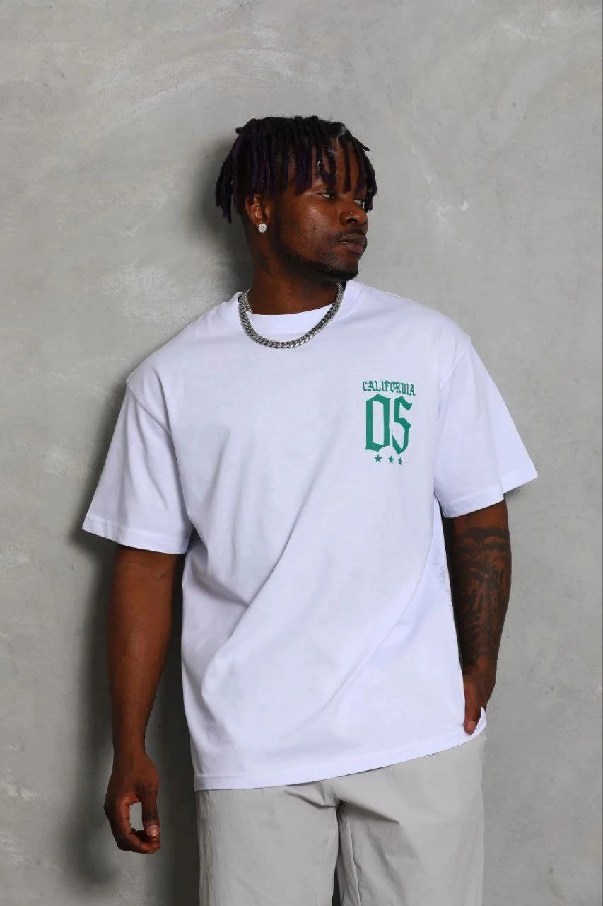 69b67a3693ce8-12103840-sw853sh1280 Erkek Baskılı T-Shirt Kısa Kol Bisiklet Yaka Regular Fit Tişört - Beyaz