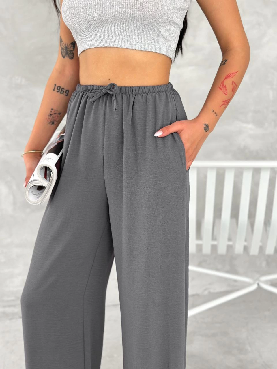 ayrobin-oversize-kadin-pantalon-fume-64304594-sw960sh1280 Kadın Ayrobin Oversize Kadın Pantolon - Füme