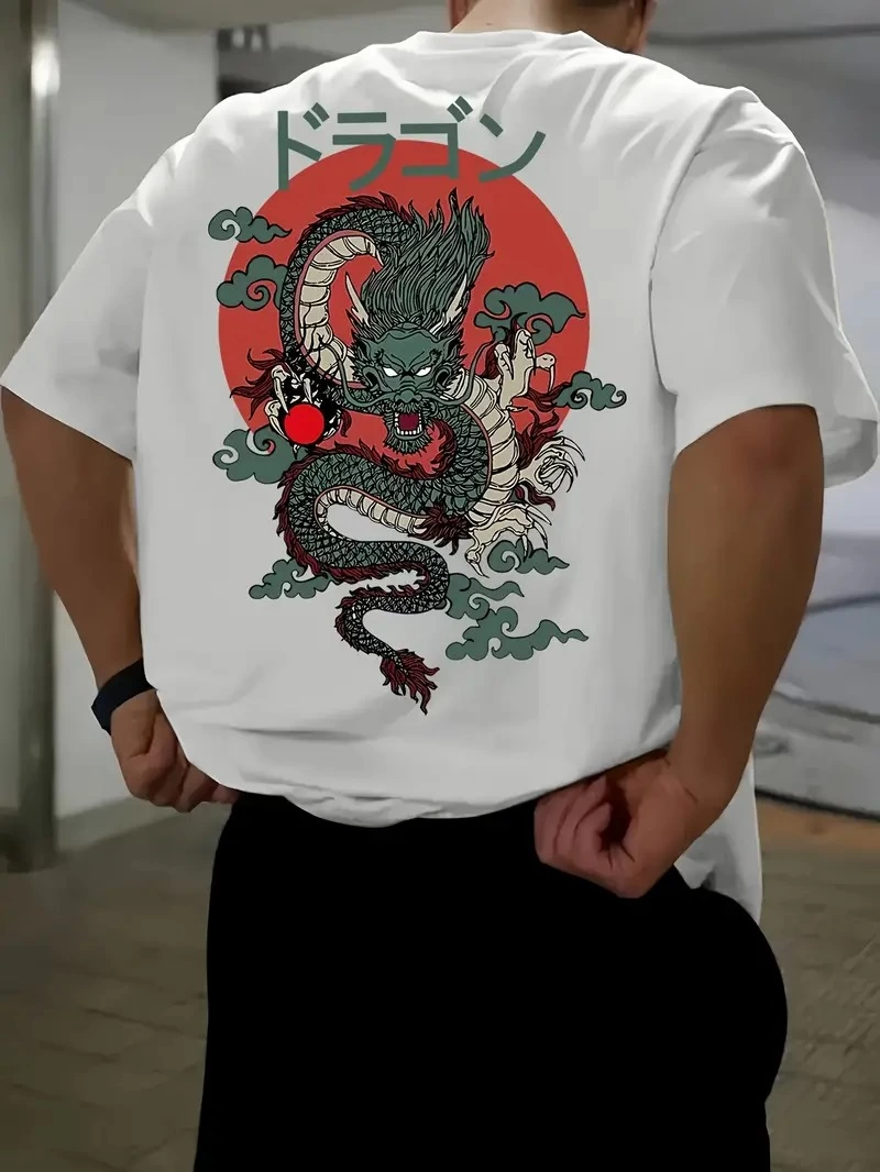 baskili-oversize-bisiklet-yaka-t-shirt-beyaz-30713414-sw800sh1066 Erkek Tişört Penye Compack Ejder Baskılı Bisiklet Yaka T-shirt - Beyaz