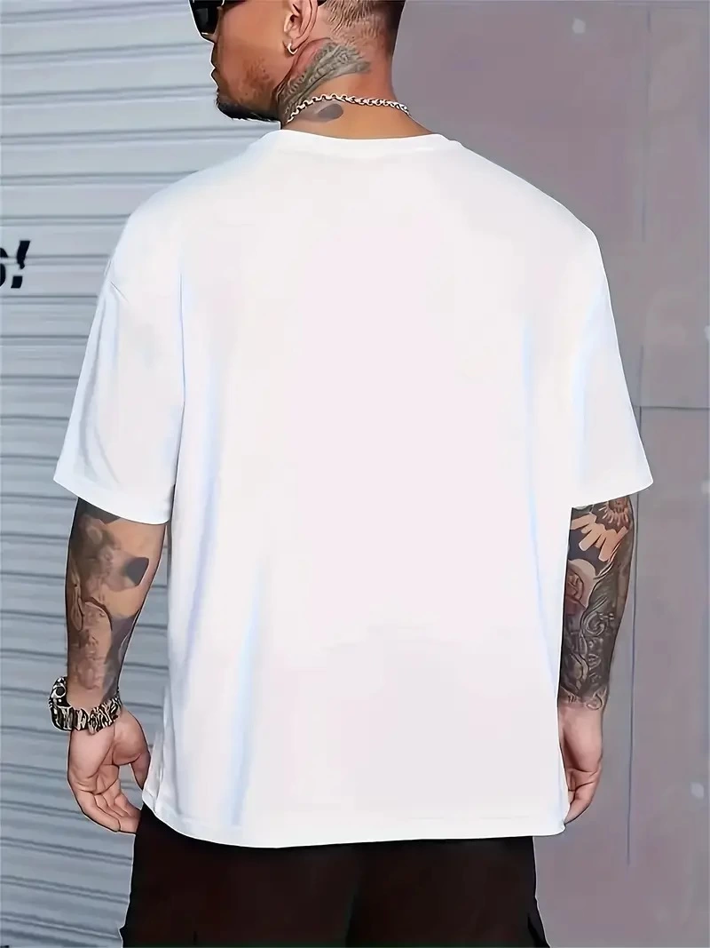 baskili-oversize-bisiklet-yaka-t-shirt-beyaz-86230827-sw800sh1067 Erkek ANIMAL Baskılı Tişört Bisiklet YakaYazlık T-shirt - Beyaz - Görsel 2
