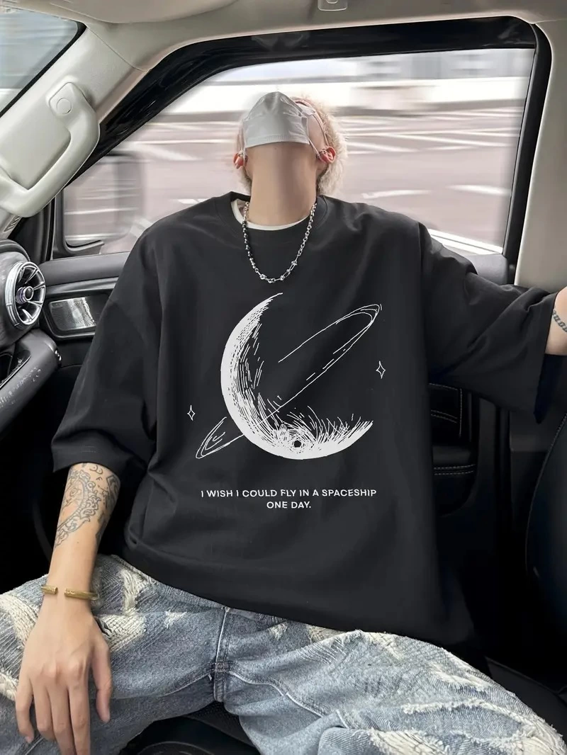 baskili-oversize-bisiklet-yaka-t-shirt-siyah-20345259-sw800sh1066 Erkek Baskılı Tişört Kısa Kol Bisiklet Yaka Oversize T-Shirt - - Siyah
