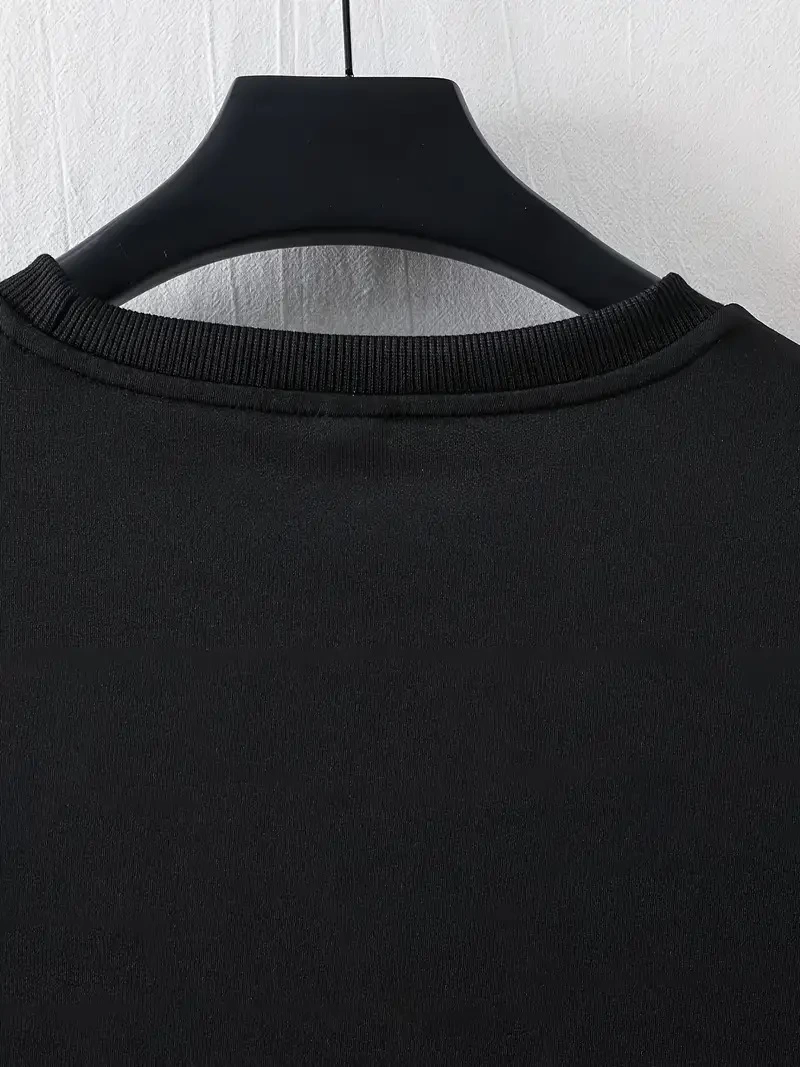 baskili-oversize-bisiklet-yaka-t-shirt-siyah-33941456-sw800sh1067 Erkek Kısa Kol Yazlık Tişört Bisiklet Yaka Baskılı Oversize T-Shirt - Siyah - Görsel 2