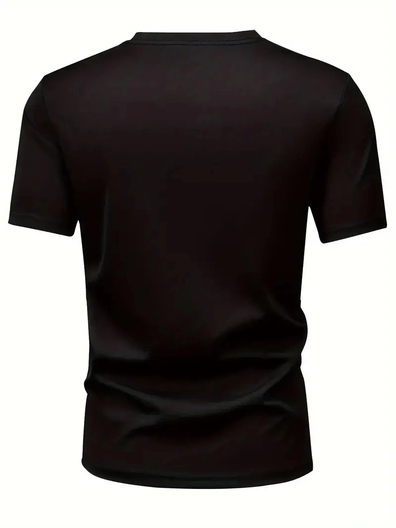baskili-oversize-bisiklet-yaka-t-shirt-siyah-50158478-sw800sh1066 Erkek Kısa Kol Yazlık Tişört Bisiklet Yaka Baskılı Oversize T-Shirt - Siyah - Görsel 2