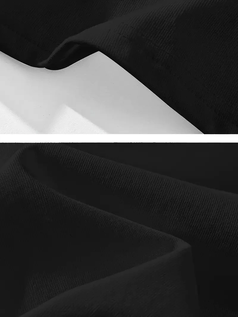 baskili-oversize-bisiklet-yaka-t-shirt-siyah-70738052-sw800sh1067 Erkek Tişört Penye Compack Gözlüklü Ayı Bisiklet Yaka Erkek T-shirt - Siyah - Görsel 2