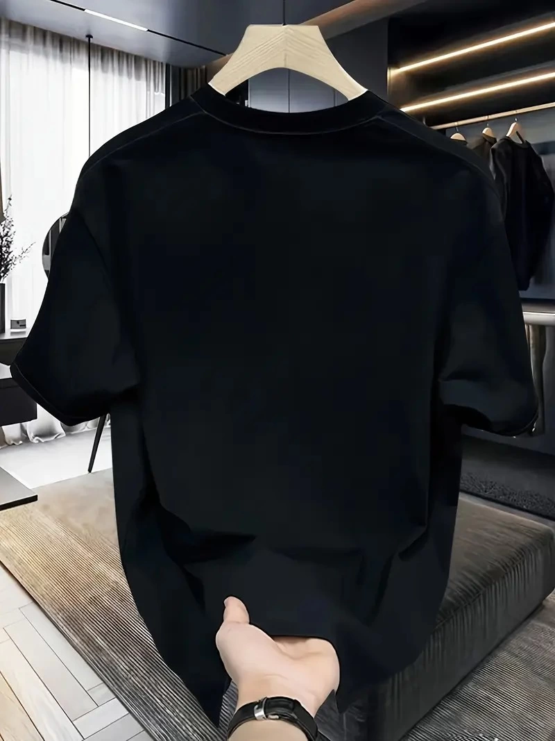 baskili-oversize-bisiklet-yaka-t-shirt-siyah-71574471-sw800sh1067 Kadın T-Shirt Bisiklet Yaka Kısa kol Baskılı Tişört - Siyah - Görsel 2