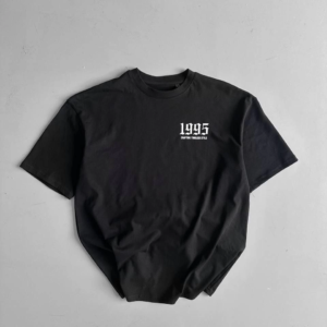 Erkek Baskılı T-Shirt Kısa Kol Bisiklet Yaka Regular Fit Yazlık Tişört - Siyah