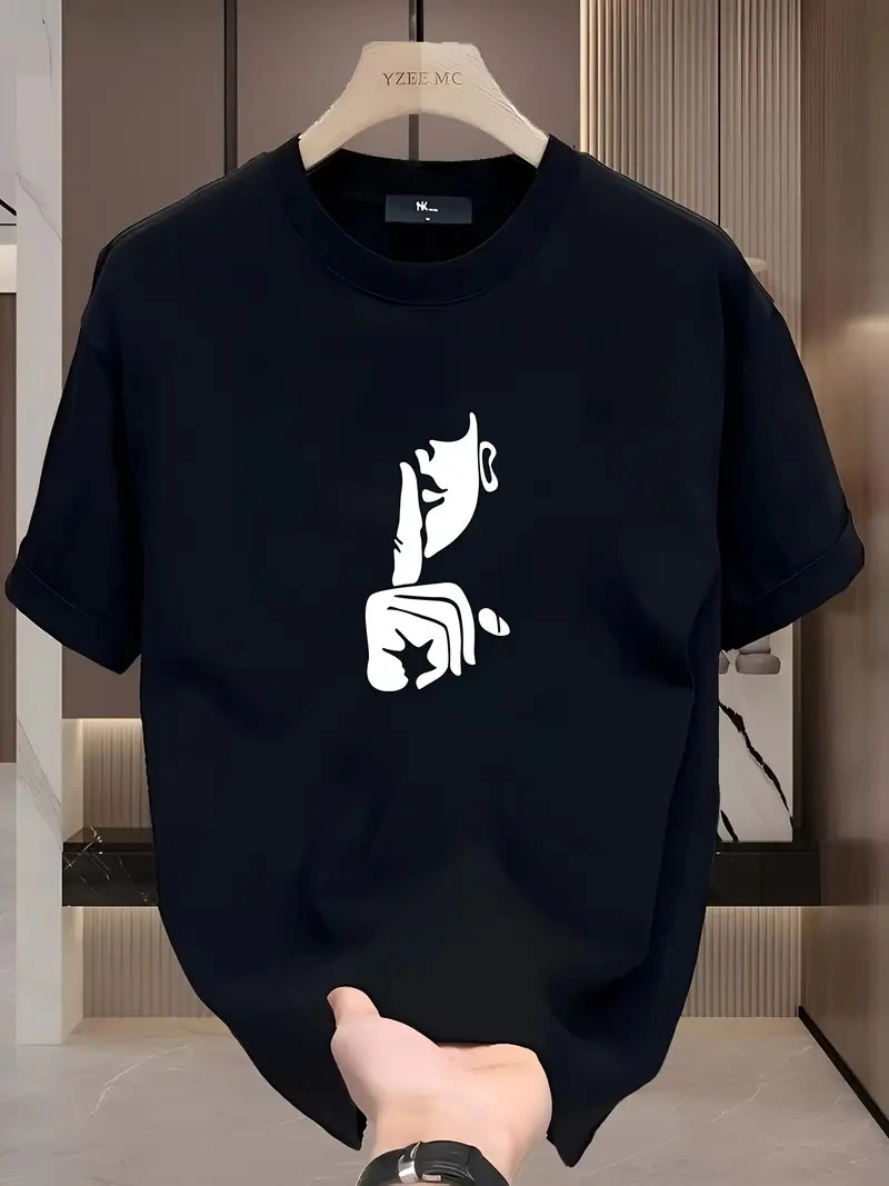 baskili-oversize-bisiklet-yaka-t-shirt-siyah-77691097-sw800sh1067 Kadın T-Shirt Bisiklet Yaka Kısa kol Baskılı Tişört - Siyah