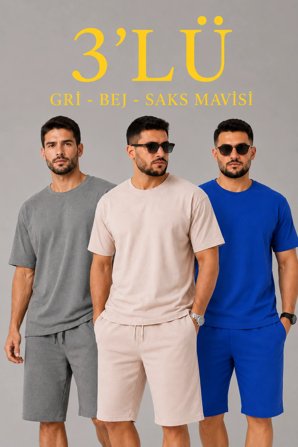 erkek-2li-oversize-tisort-sort-takim-seti-yazlik-iki-iplik-kumas-gri-saks-mavisi-bej-54683025-sw1024sh1536 Erkek 2’li Oversize Tişört Şort Takım Seti Yazlık İki İplik Kumaş - Gri, Saks Mavisi, Bej