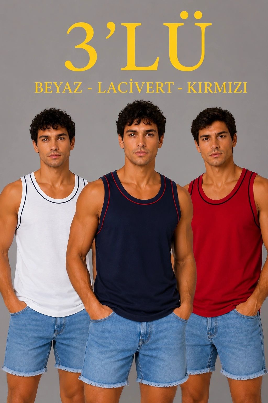 erkek-3lu-kolsuz-sporcu-atlet-seti-yazlik-bisiklet-yakali-lacivert-kirmizi-beyaz-38624860-sw1024sh1536 Erkek 3’lü Kolsuz Sporcu Atlet Seti Yazlık Bisiklet Yakalı - Lacivert, Kırmızı, Beyaz