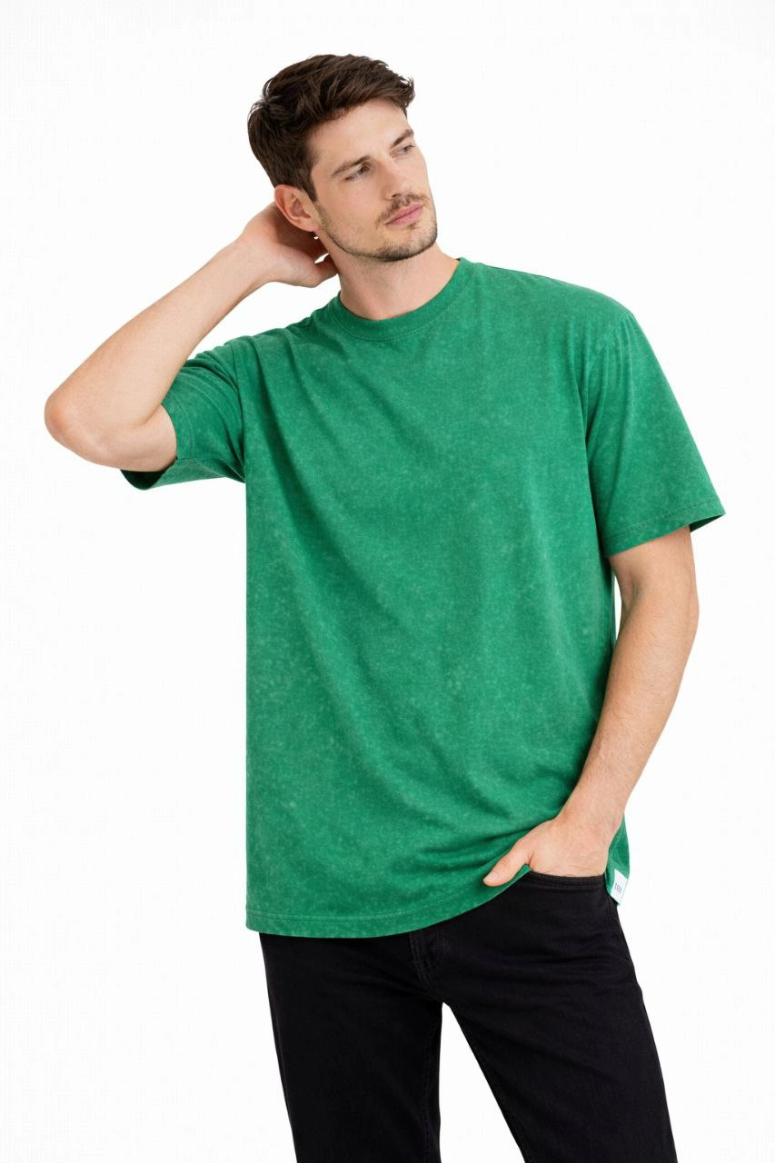 erkek-asit-yikama-bisiklet-yaka-kisa-kollu-oversize-t-shirt-tisort-yesil-52975621-sw853sh1280 Erkek Asit Yıkama Bisiklet Yaka Kısa Kollu Oversize T-Shirt Tişört - Yeşil