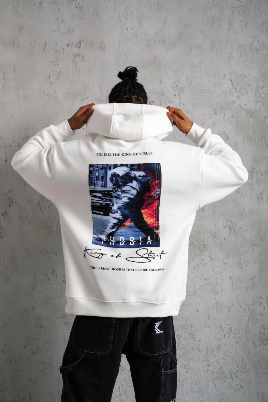 erkek-astronot-baskili-kapusonlu-sweat-beyaz-190201779-sw853sh1280 Erkek 3 İplik Pamuklu Kapüşonlu Baskılı Cepli Oversize Sweatshirt Hoodie - Beyaz