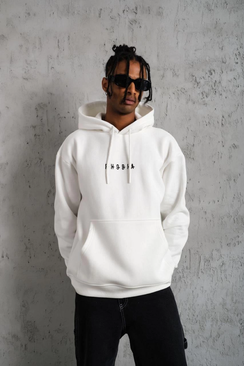 erkek-astronot-baskili-kapusonlu-sweat-beyaz-210972169-sw853sh1280 Erkek 3 İplik Pamuklu Kapüşonlu Baskılı Cepli Oversize Sweatshirt Hoodie - Beyaz - Görsel 2