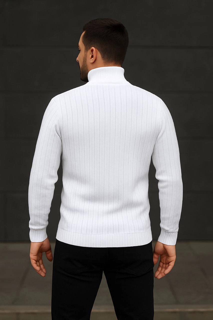 erkek-balikci-yaka-bagazli-triko-kazak-pamuklu-kalin-fitilli-dokuma-regular-fit-uzun-kollu-kislik-model-beyaz-91163912-sw853sh1280 Erkek Tam Boğazlı Balıkçı Yaka Triko Kazak Kalın Fitilli - Beyaz - Görsel 2
