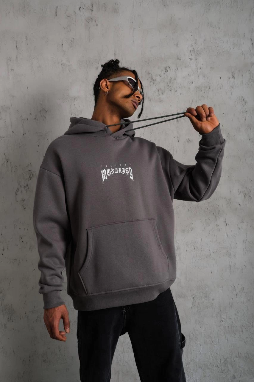 erkek-baskili-kapusonlu-ve-kanguru-cepli-sweat-gri-132300432-sw853sh1280 Erkek 3 İplik Pamuklu Kapüşonlu Baskılı Cepli Oversize Sweatshirt Hoodie - Gri