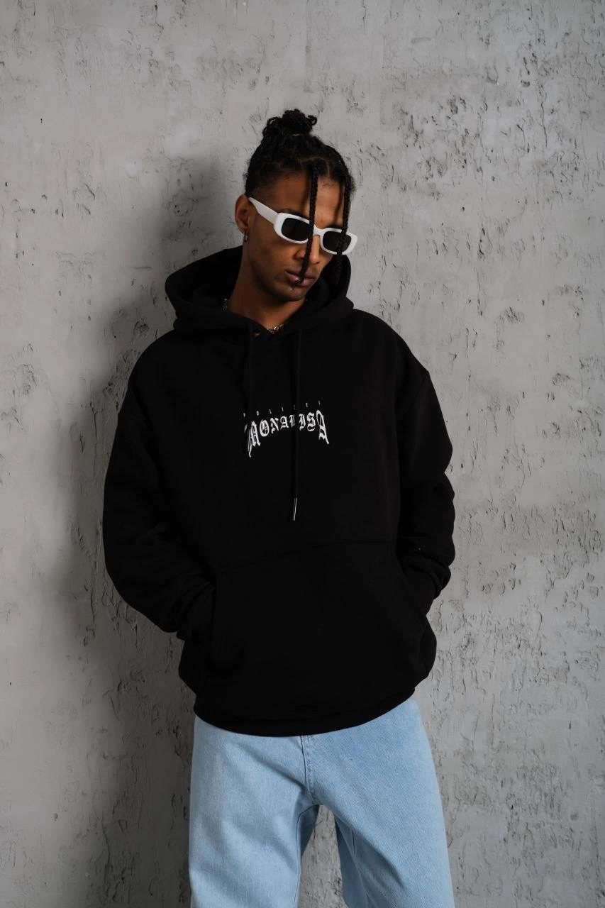 erkek-baskili-kapusonlu-ve-kanguru-cepli-sweat-siyah-211418617-sw853sh1280 Erkek Baskılı Kapüşonlu ve Kanguru Cepli Sweatshirt hoodie- Siyah