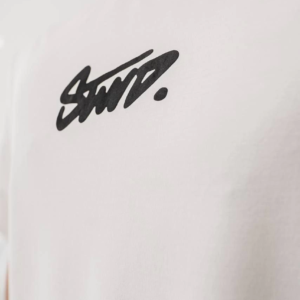 Erkek Tişört Yazlık Baskılı Oversize Kısa kol T-Shirt - Beyaz