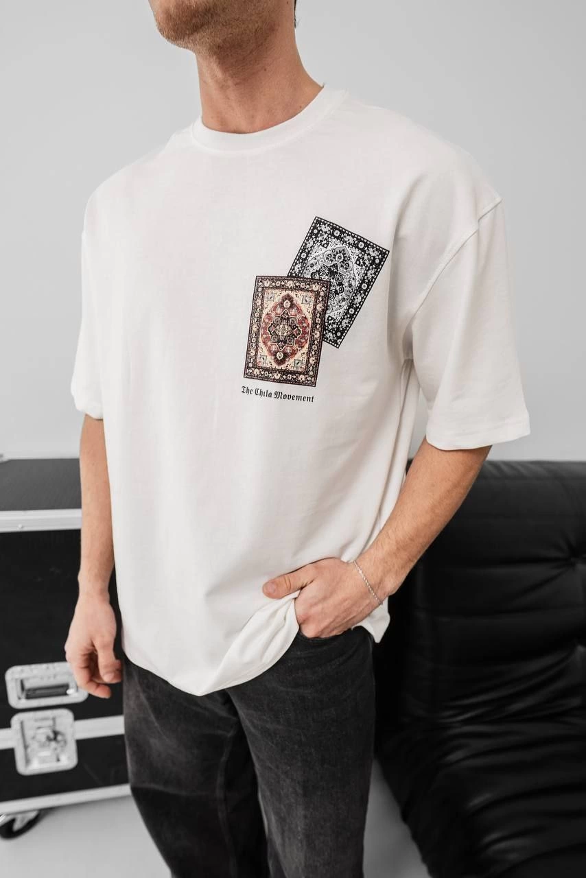 erkek-baskili-oversize-t-shirt-beyaz-19476463-sw854sh1280 Erkek Yazlık Bisiklet Yaka Baskılı Regular Fit Tişört Kısa Kol T-Shirt - Beyaz - Görsel 2