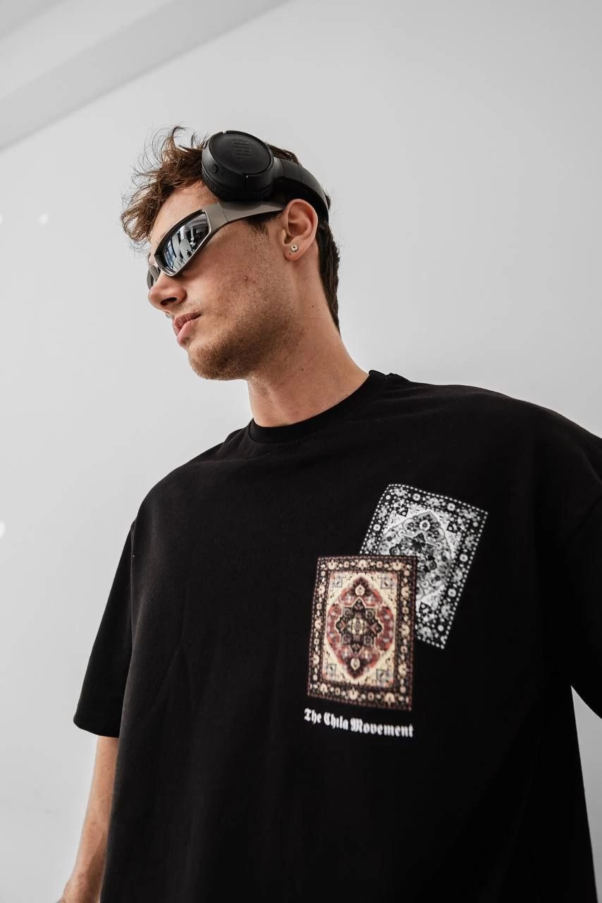 erkek-baskili-oversize-t-shirt-siyah-20350092-sw854sh1280 Erkek Yazlık Bisiklet Yaka Baskılı Regular Fit Tişört Kısa Kol T-Shirt - Siyah