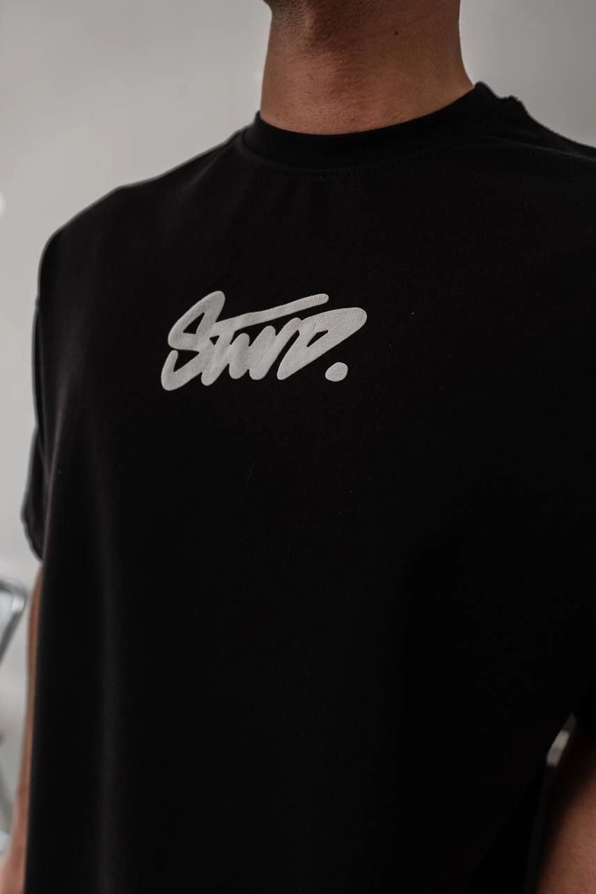 erkek-baskili-oversize-t-shirt-siyah-28568741-sw854sh1280 Erkek Kısa Kol Yazlık Tişört Bisiklet Yaka Baskılı Oversize T-Shirt - Siyah