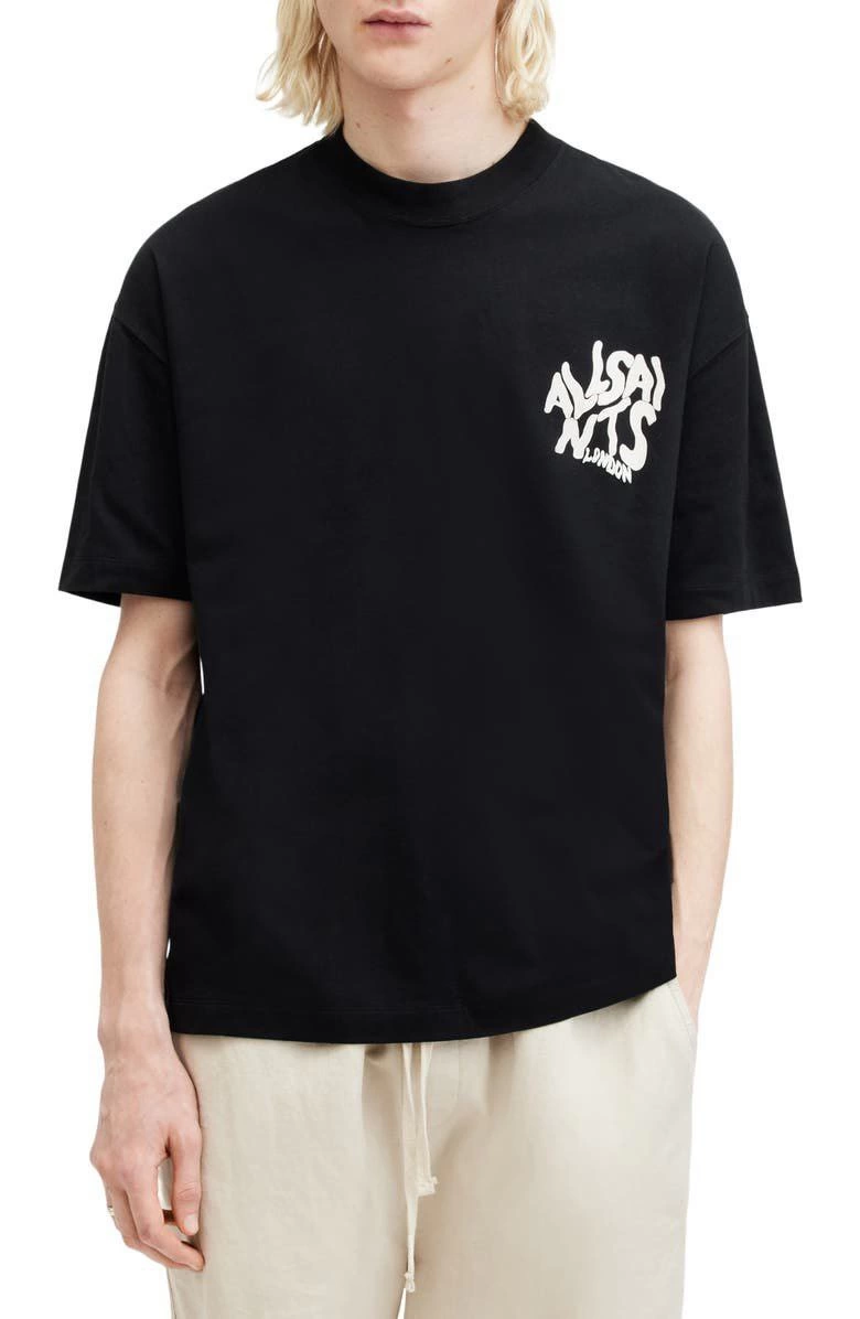 erkek-baskili-oversize-t-shirt-siyah-85704744-sw780sh1196 Erkek Tişört Baskılı Oversize Kısa kol T-shirt - Siyah