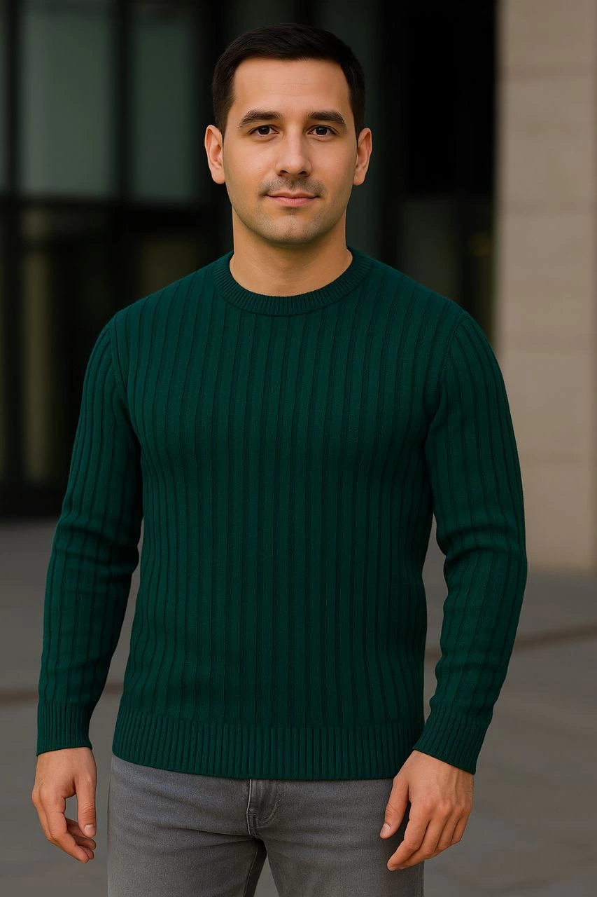 erkek-bisiklet-yuvarlak-yaka-triko-kazak-pamuklu-kalin-fitilli-dokuma-regular-fit-uzun-kollu-kislik-model-haki-48085061-sw853sh1280 Erkek Bisiklet Yaka Triko Kazak Pamuklu Kalın Fitilli Dokuma Regular Fit - Haki