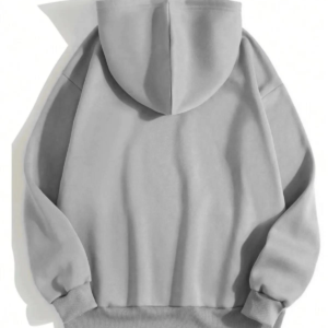 Erkek 3 İplik Pamuklu Kapüşonlu Kanguru Cepli Sweatshirt Hoodie - Boyalı Gri