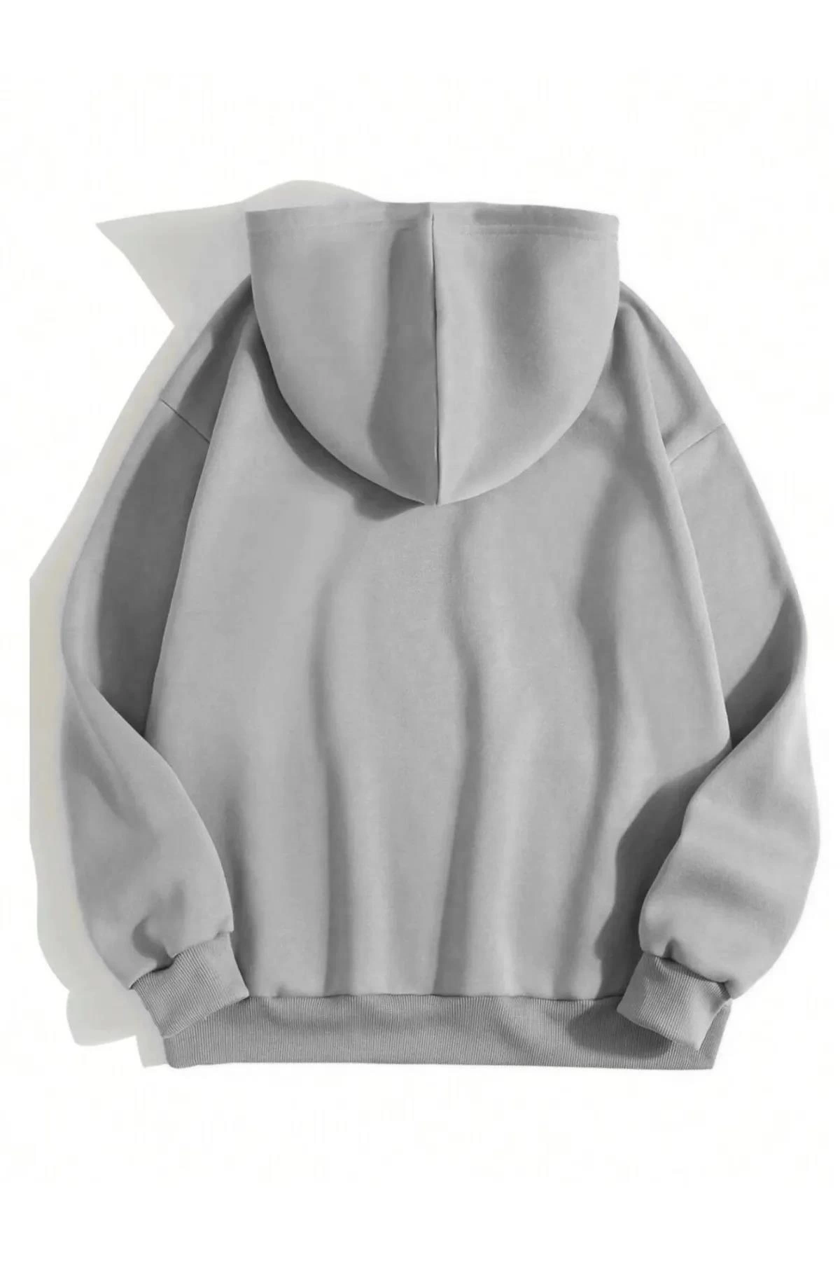 erkek-duz-kapusonlu-sweat-boyali-gri-136576670-sw1200sh1800 Erkek 3 İplik Pamuklu Kapüşonlu Kanguru Cepli Sweatshirt Hoodie - Boyalı Gri