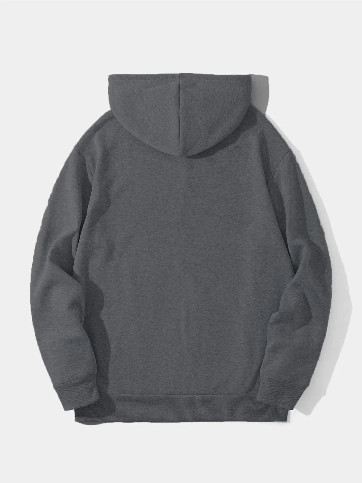 erkek-duz-kapusonlu-sweat-fume-197202067-sw1200sh1600 Erkek 3 İplik Pamuklu Kapüşonlu Kanguru Cepli Sweatshirt Hoodie - Füme