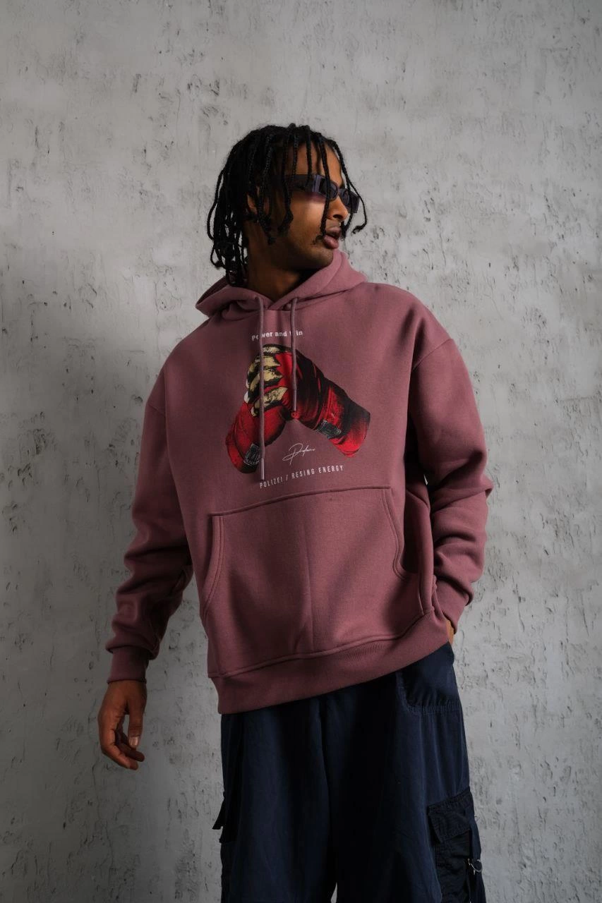 erkek-eldiven-baskili-kapusonlu-sweat-gul-kurusu-188126545-sw853sh1280 Erkek Kapüşonlu Cepli Box Eldiven Baskılı 3 İplik Sweatshirt Hoodie - Gül Kurusu