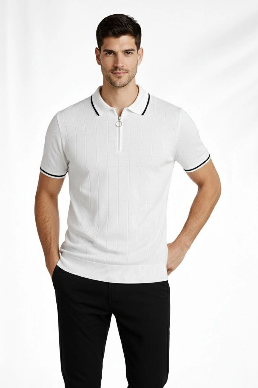 erkek-fermuarli-yaka-fitilli-triko-kisa-kollu-regular-fit-tisort-t-shirt-beyaz-90424691-sw832sh1248 Erkek Yazlık Dokuma Triko Tişört Fermuarlı Polo Yaka Kısa Kol T-Shirt - Beyaz
