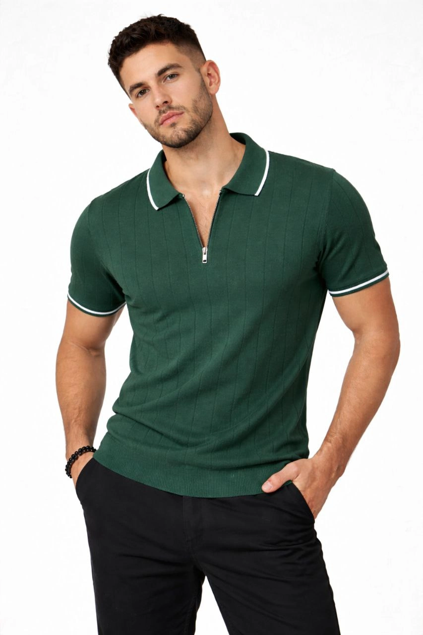 erkek-fermuarli-yaka-fitilli-triko-kisa-kollu-regular-fit-tisort-t-shirt-yesil-20668180-sw853sh1280 Erkek Yazlık Dokuma Triko Tişört Fermuarlı Polo Yaka Kısa Kol T-Shirt - Yeşil