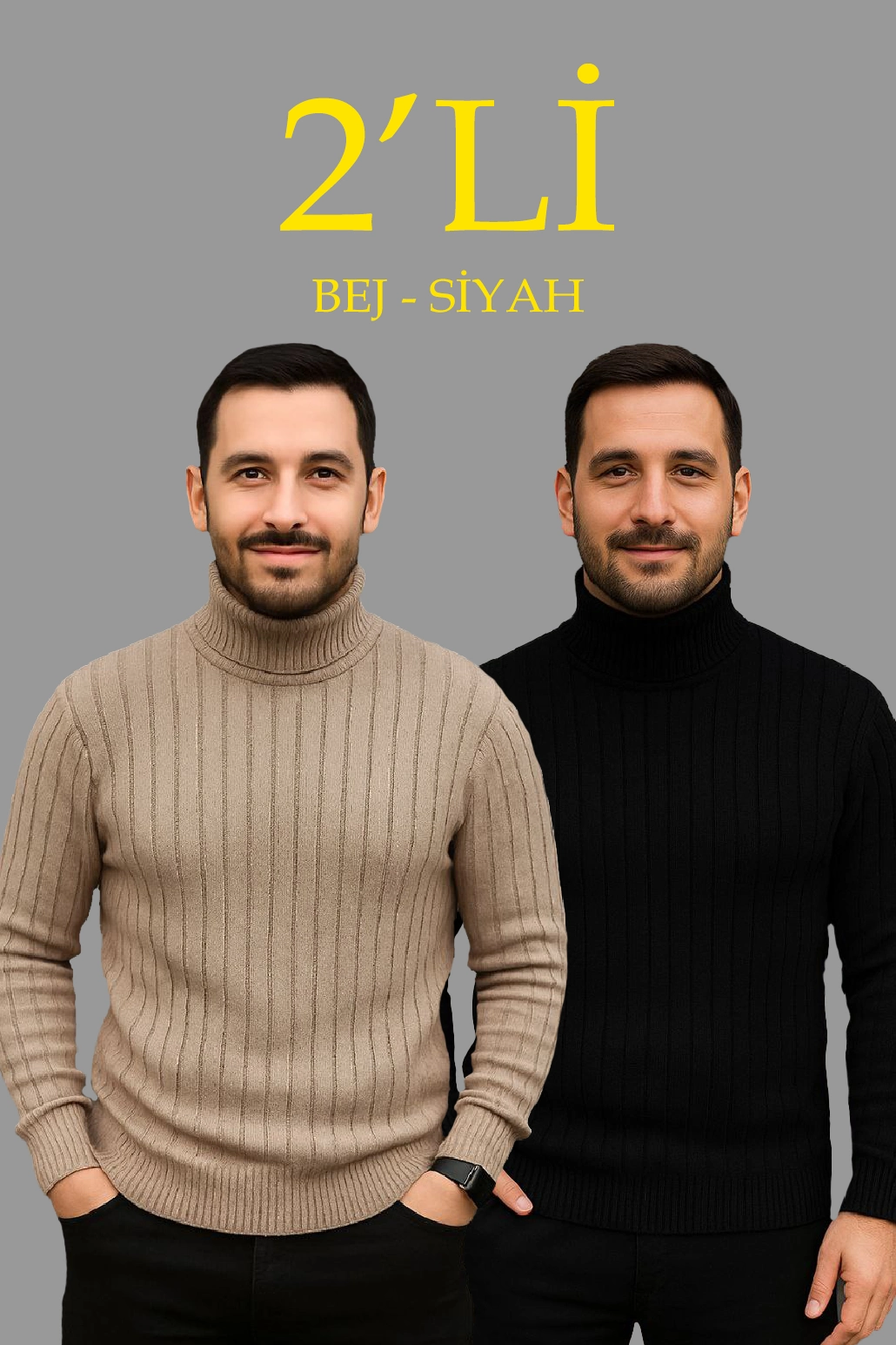 erkek-fitilli-triko-kazak-2-li-set-bej-siyah-regular-balikci-yaka-tam-bogazli-triko-seti-modeli-kazak-4140769-sw1030sh1545 Erkek Fitilli Kazak Tam Boğazlı Balıkçı Yaka Triko 2'li Set Bej-Siyah
