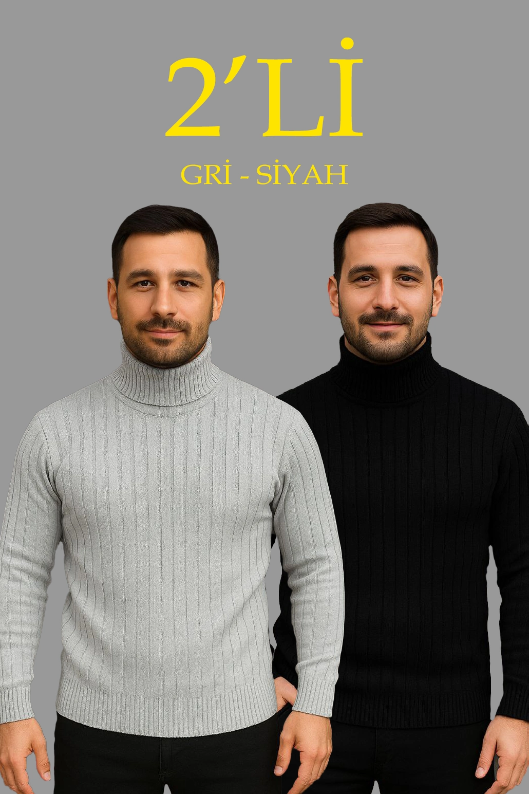 erkek-fitilli-triko-kazak-2-li-set-gri-siyah-regular-balikci-yaka-tam-bogazli-triko-seti-modeli-kazak-45633137-sw1030sh1545 Erkek Fitilli Kazak Tam Boğazlı Balıkçı Yaka Triko 2'li Set Gri-Siyah