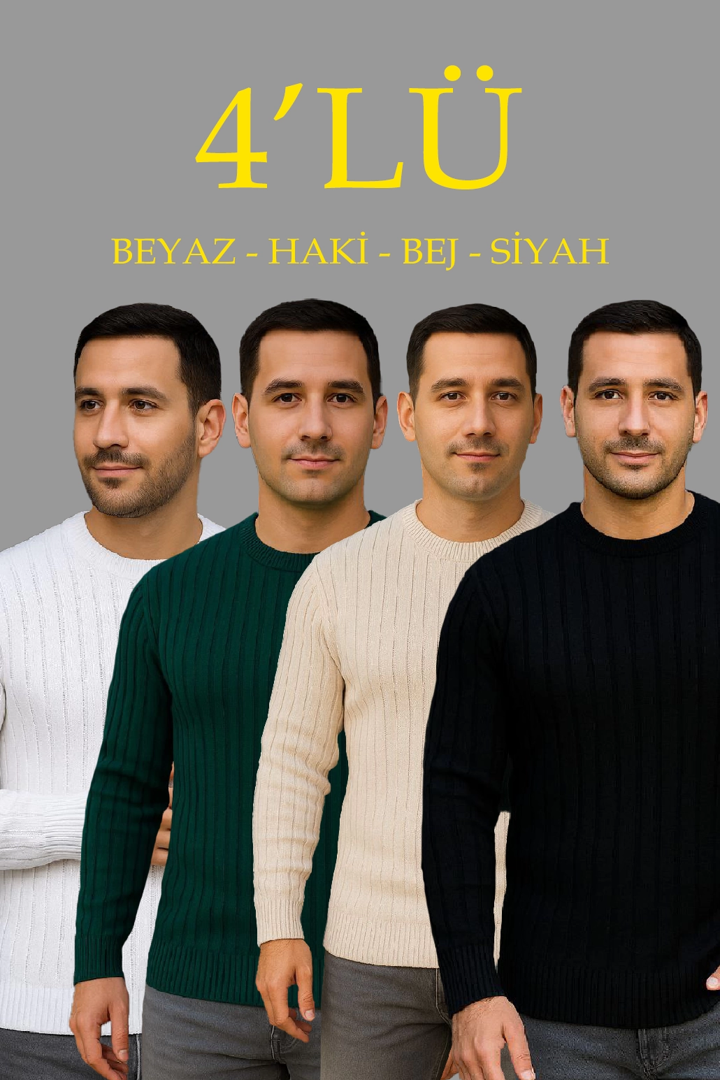 erkek-fitilli-triko-kazak-4lu-set-beyaz-saks-mavisi-gri-siyah-kalin-dokuma-pamuklu-regular-fit-bisiklet-yaka-uzun-kollu-kislik-ve-baharlik-rahat-triko-kombini-94634887-sw1030sh1545 Erkek Fitilli Triko Bisiklet Yaka Kalın Kazak 4'lü Set Beyaz-Haki-Bej-Siyah