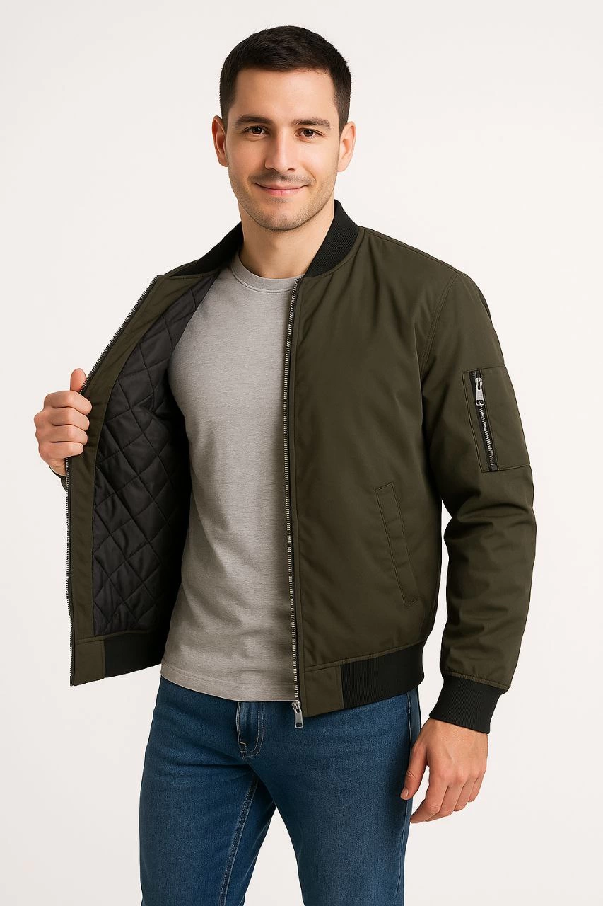 erkek-ici-astarli-fermuarli-bomber-mont-ceket-haki-21854787-sw853sh1280 Erkek Bomber Mont Cepli Kapitone Astarlı Kolu Fermuarlı Su İtici Ceket - Haki
