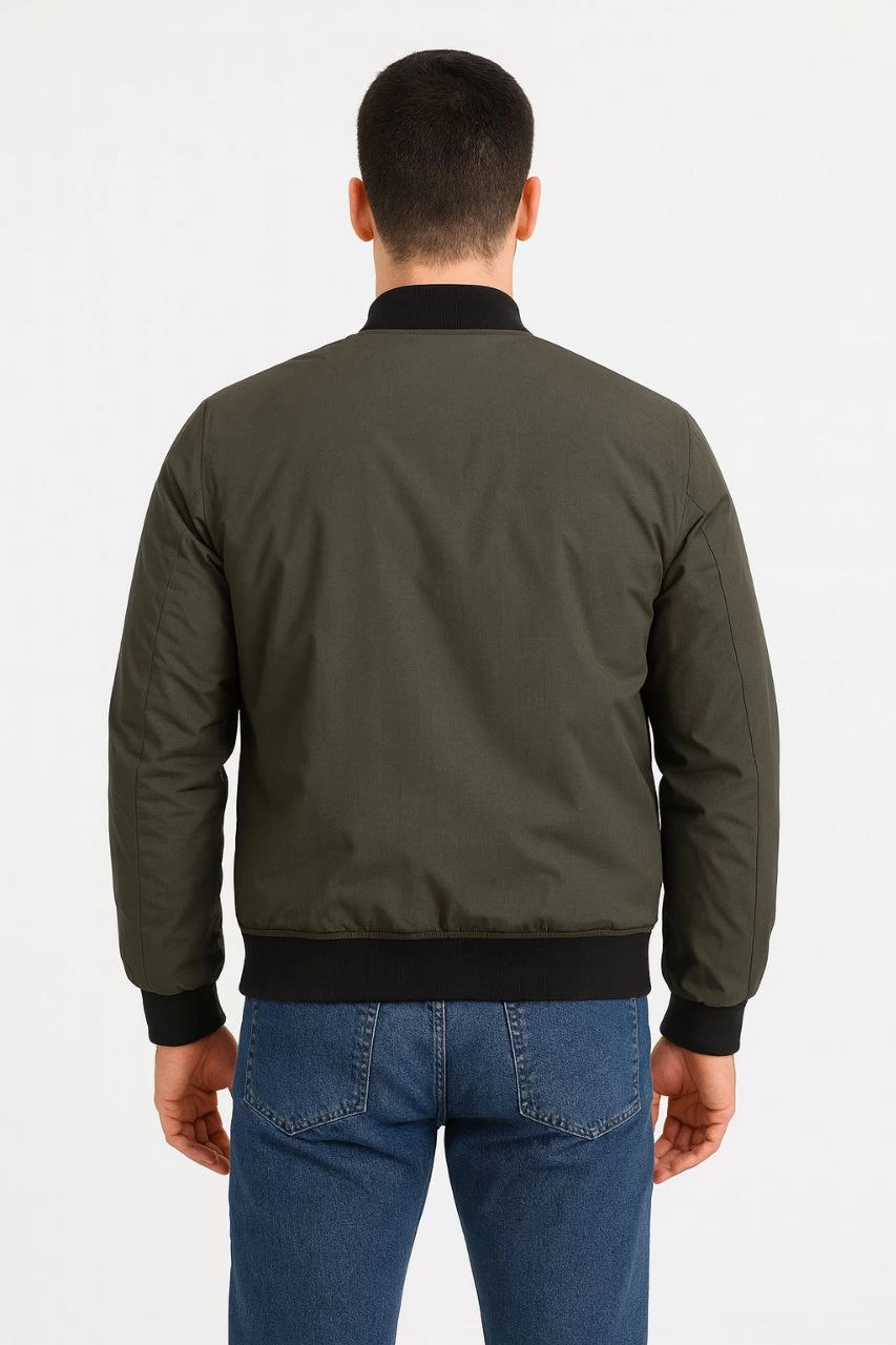 erkek-ici-astarli-fermuarli-bomber-mont-ceket-haki-73785421-sw853sh1280 Erkek Bomber Mont Cepli Kapitone Astarlı Kolu Fermuarlı Su İtici Ceket - Haki - Görsel 2