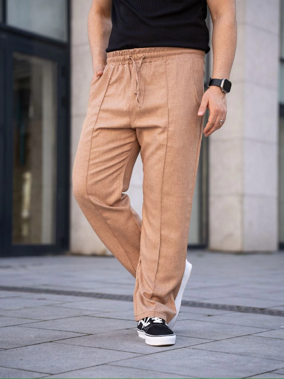 erkek-keten-cepli-cima-dikisli-jogger-buggy-pantalon-rahat-kalip-kahverengi-5086242-sw960sh1280 Erkek Keten Cepli Çıma Dikişli jogger Buggy Pantalon Rahat kalıp - Kahverengi - Görsel 2