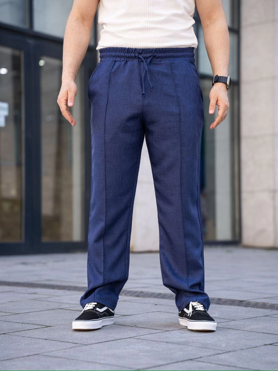 erkek-keten-cepli-cima-dikisli-jogger-buggy-pantalon-rahat-kalip-lacivert-53377464-sw960sh1280 Erkek Keten Cepli Çıma Dikişli jogger Buggy Pantalon Rahat kalıp - Lacivert - Görsel 2