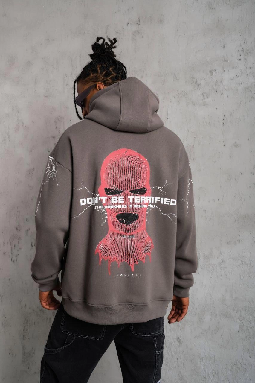 erkek-maske-baskili-kapusonlu-sweat-gri-144973628-sw853sh1280 Erkek 3 İplik Pamuklu Kapüşonlu Baskılı Cepli Oversize Sweatshirt Hoodie - Gri