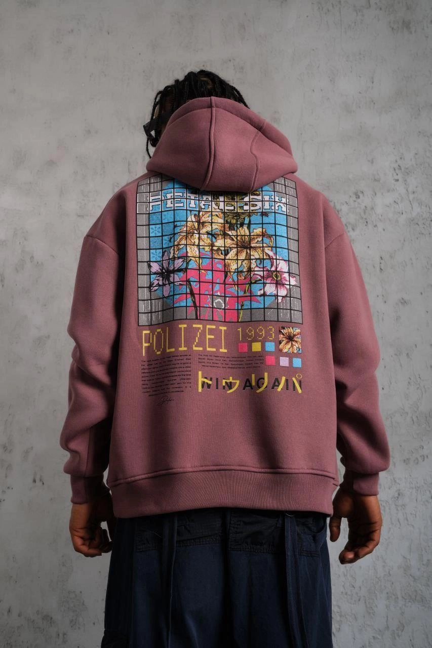 erkek-patel-six-baskili-kapusonlu-sweat-gul-kurusu-151727936-sw853sh1280 Erkek 3 İplik Pamuklu Kapüşonlu Baskılı Cepli Oversize Sweatshirt Hoodie - Gül Kurusu